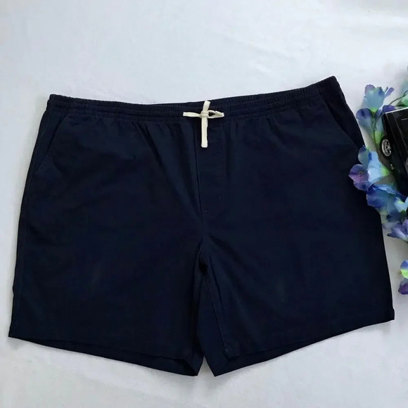 Lands' End NWOT Navy Pull On Shorts Men XXL (44-46) - Picture 3 of 11